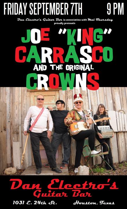 Joe King Carrasco and the original Crowns at Dan Electro's